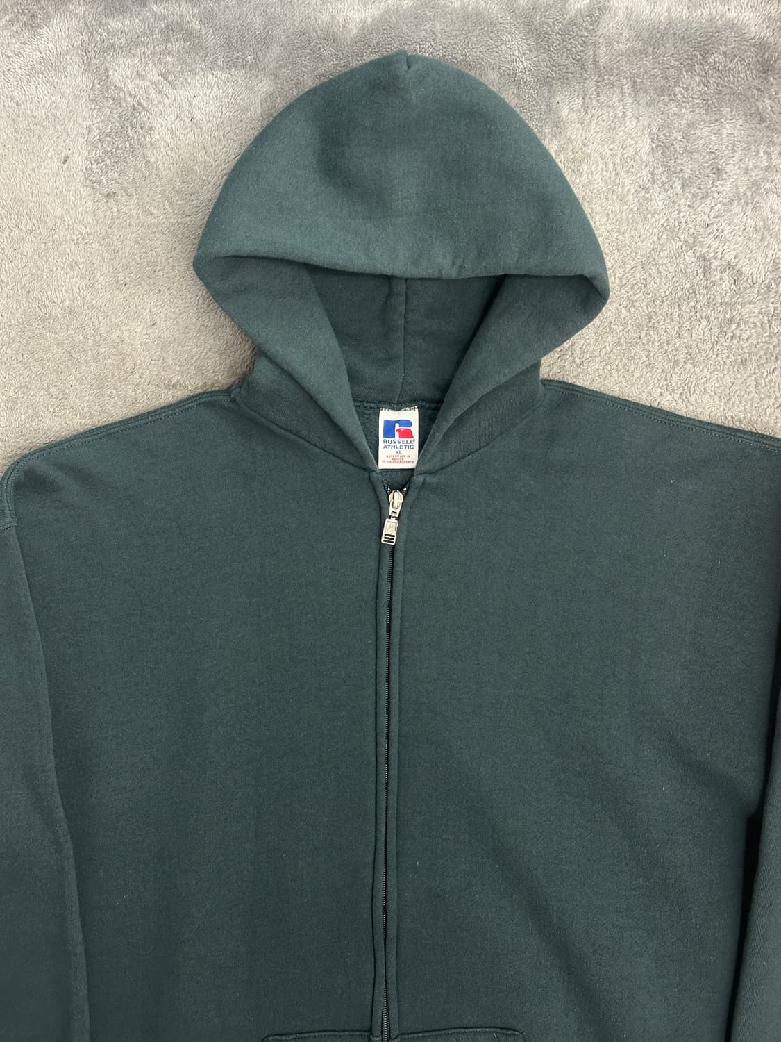 90s 러셀 카키 후드집업 XL 상품이미지3