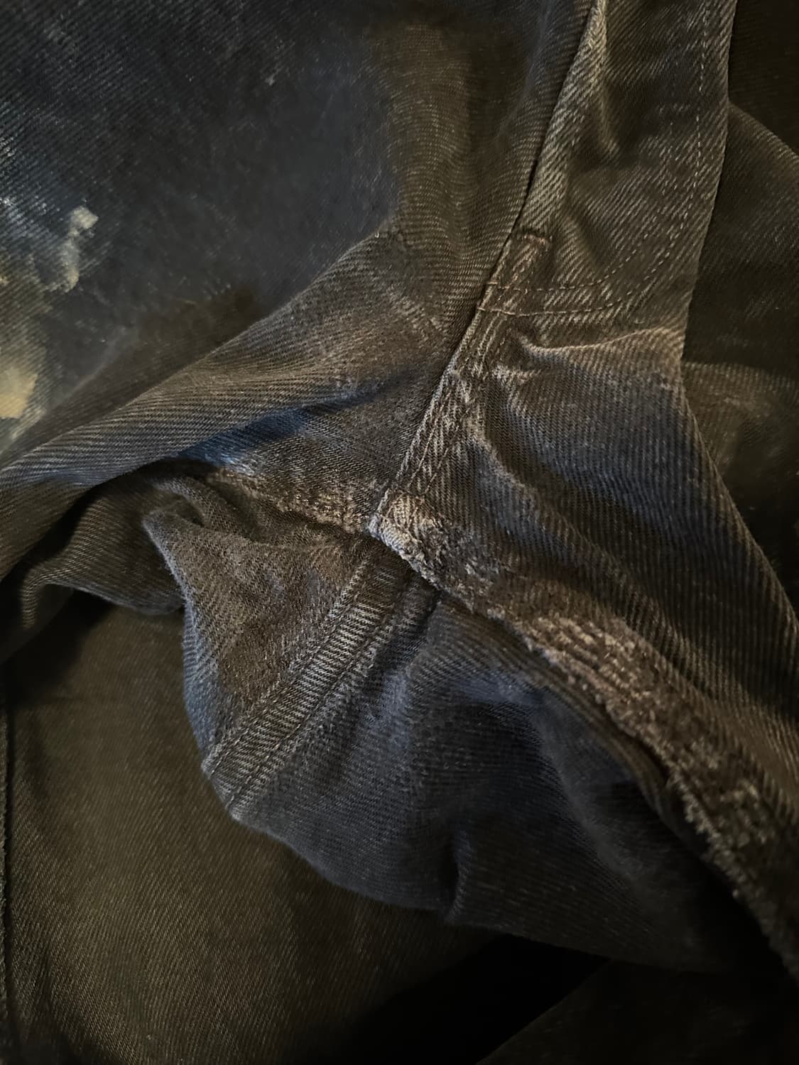 90s USA 빈티지 리바이스 501 0660 블랙진 흑청 데님 팬츠 상품이미지9