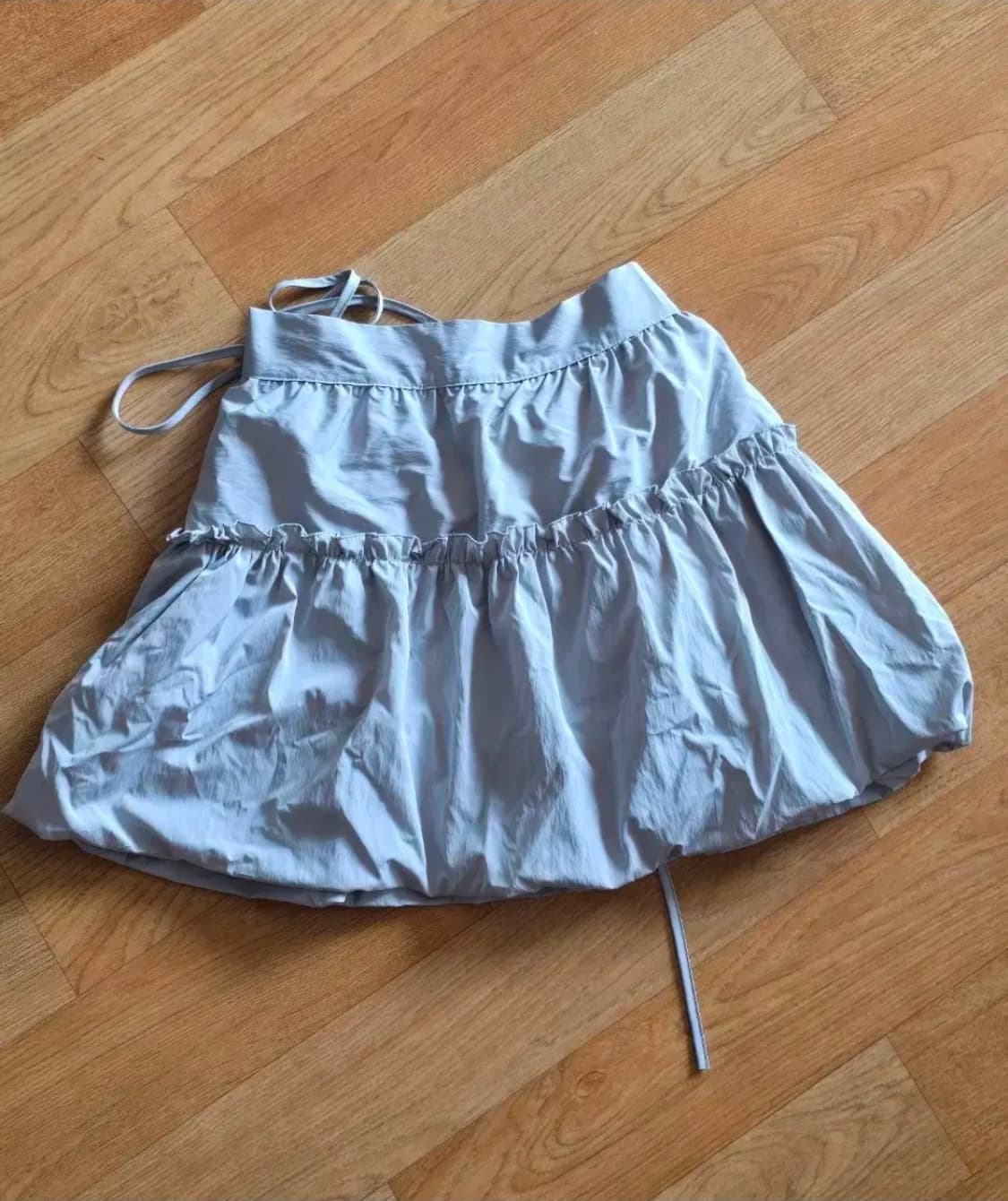 그레이 벌룬 미니 스커트 상품이미지2