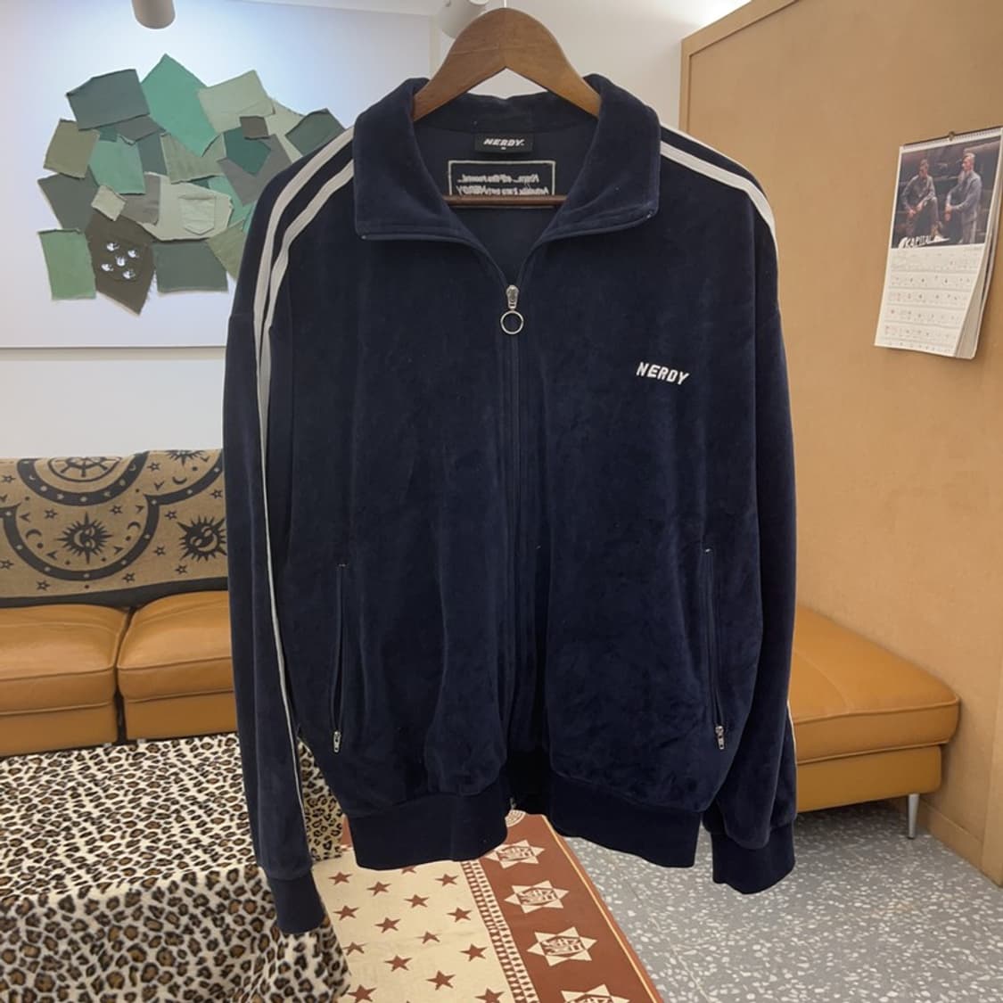널디 올드스쿨 레트로 00's 벨벳 집업 M C08762 상품이미지3