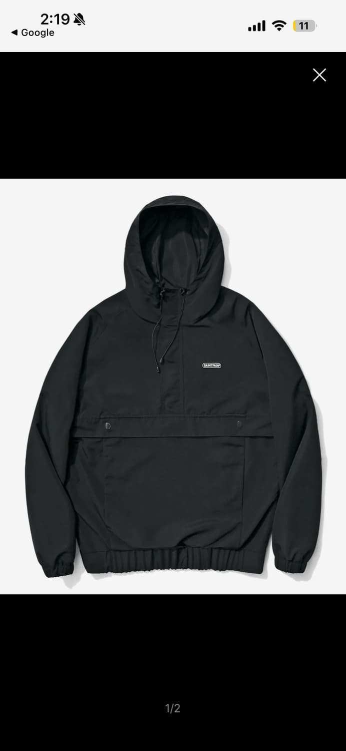 세인트페인 아노락 재킷 블랙 상품이미지1