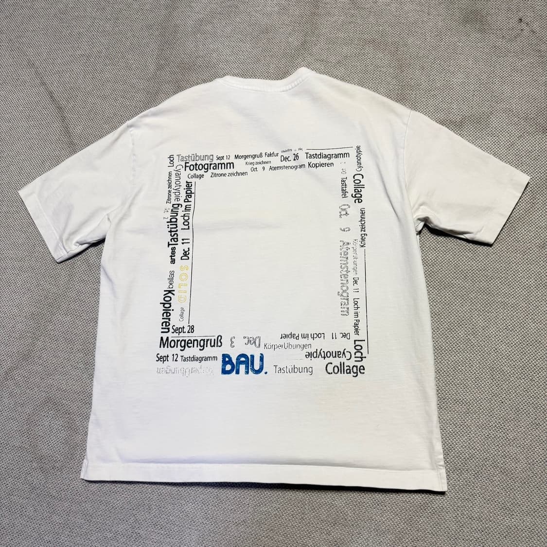 솔리드옴므 백 프린팅 반팔 라운드 티셔츠 상품이미지7