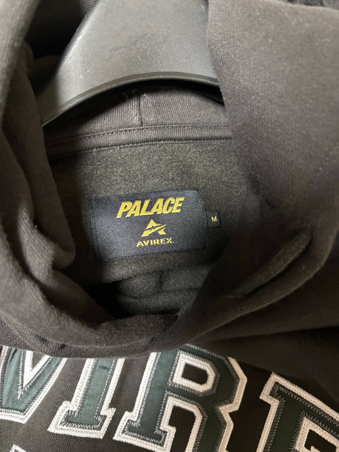 팔라스 x 아비렉스 후드 긴팔 블랙 상품이미지6