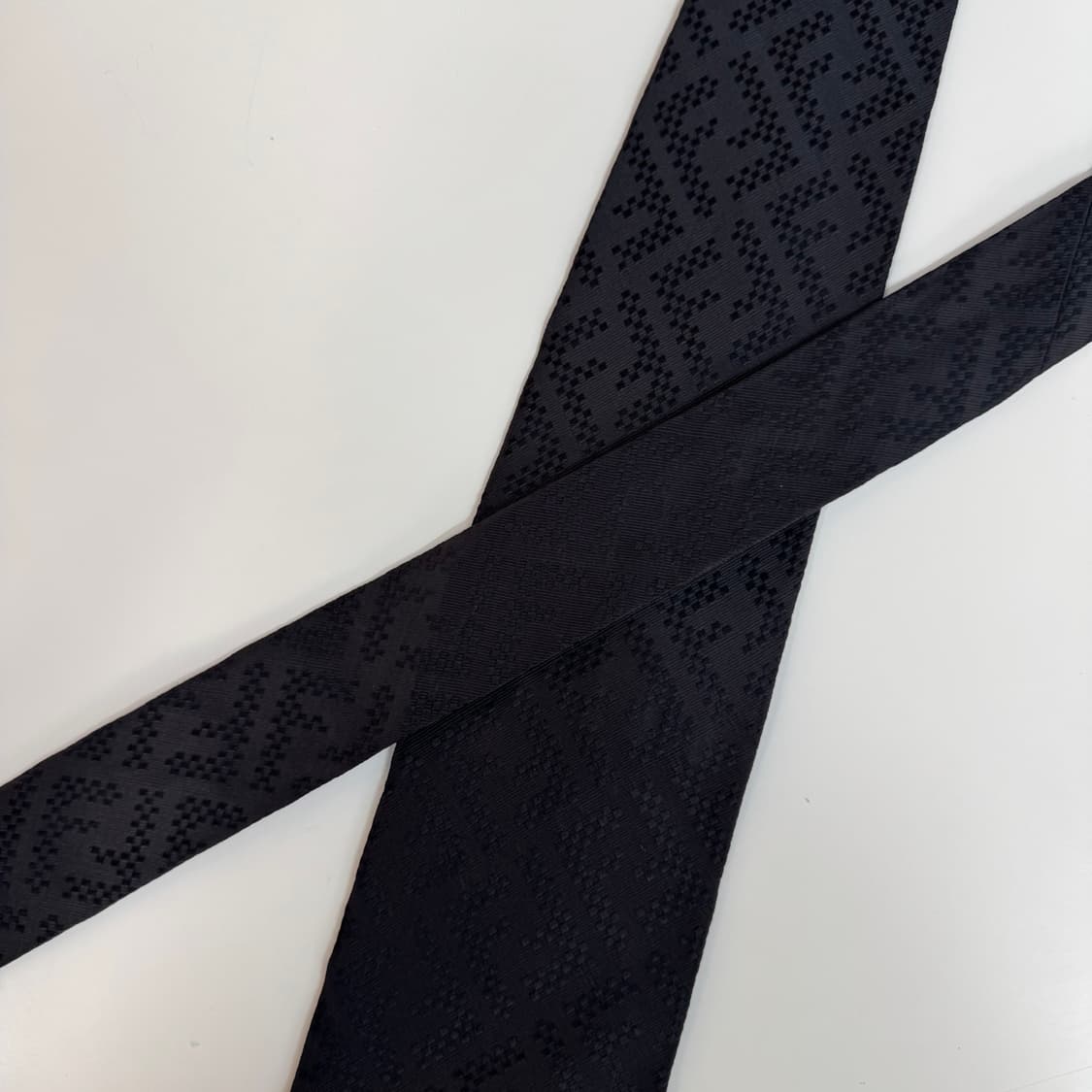 펜디 (FENDI) 블랙 FF모노그램 정품 명품 넥타이 상품이미지4