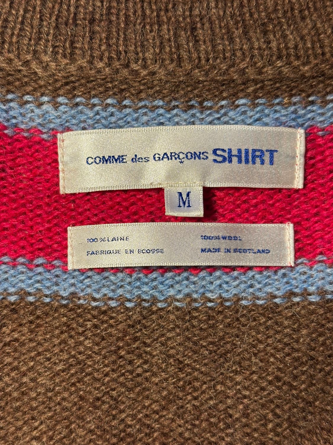 comme des garcons shirts 울 가디건 m 상품이미지2