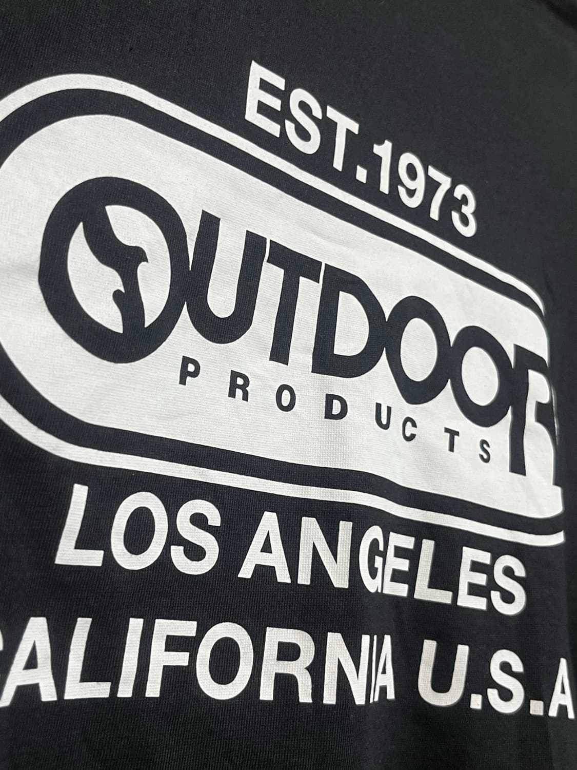  OUTDOOR 블랙 반팔티  상품이미지4