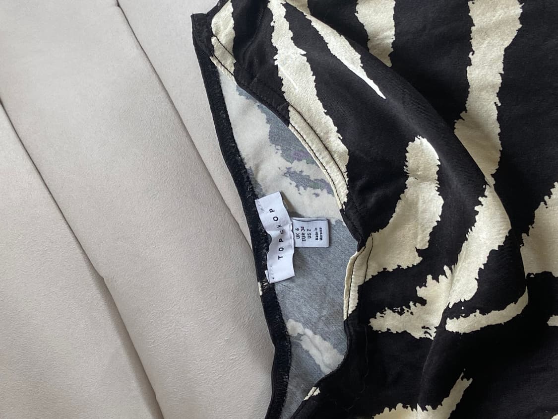 TOPSHOP zebra laced satin long skirt 상품이미지5