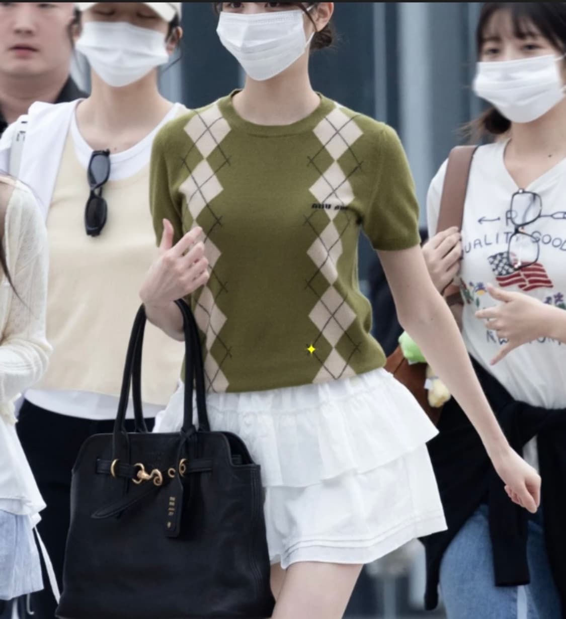 썸웨어버터 캉캉 셔링 플레어 레이어드 화이트 미니 스커트 F 상품이미지6