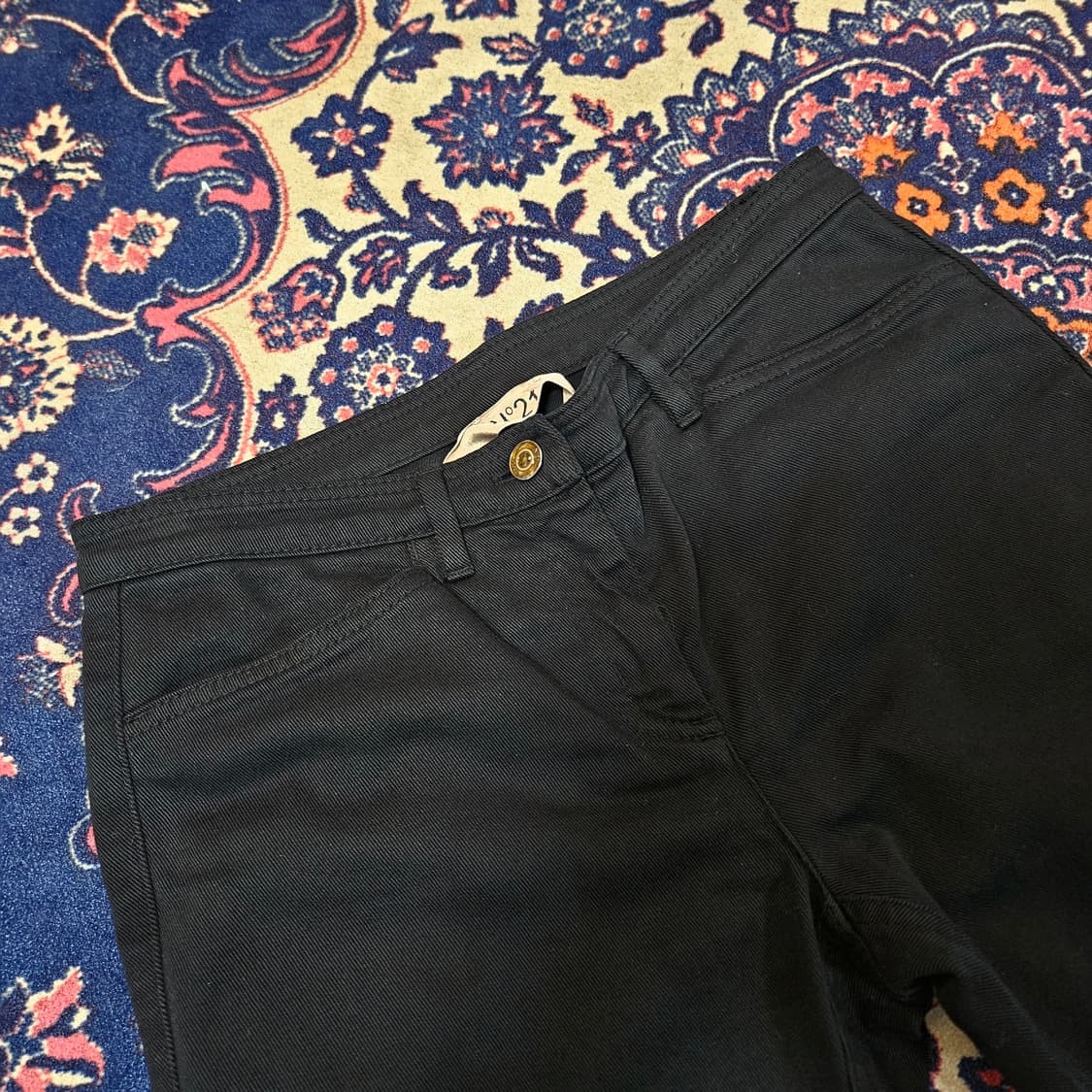 넘버투애니원(No.21) 블랙진 세미 와이드 롤업  상품이미지4