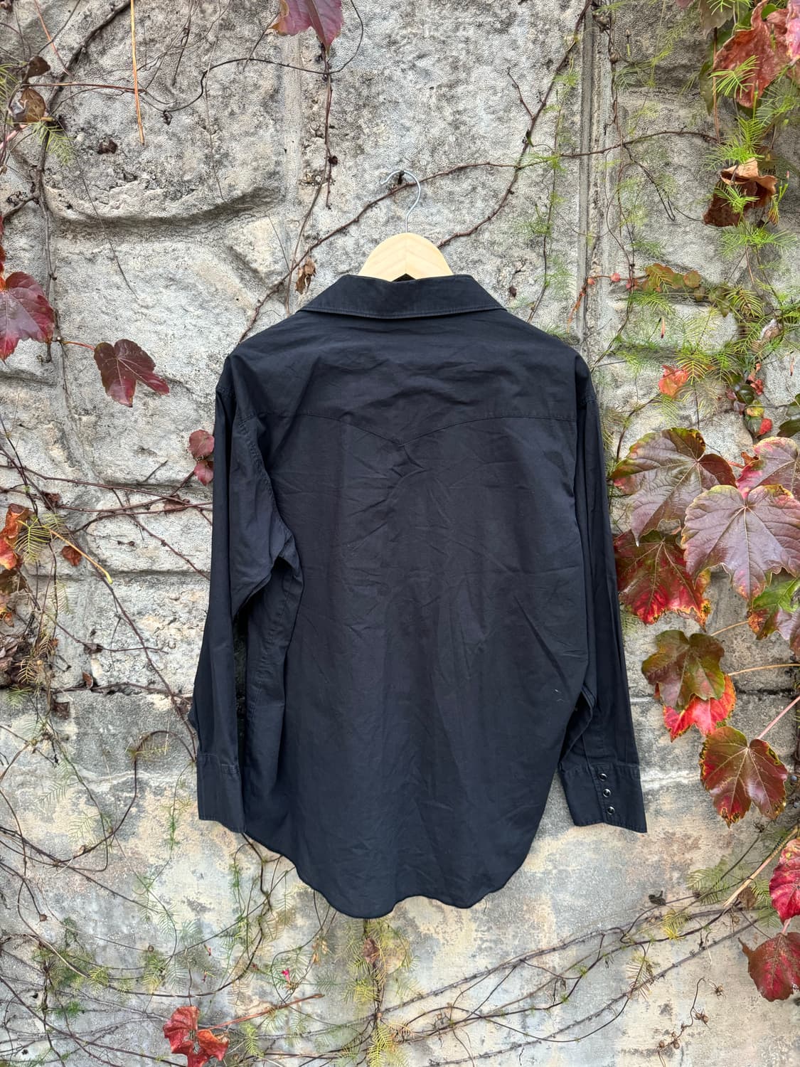 랭글러 빈티지 블랙 웨스턴 셔츠 105 상품이미지2