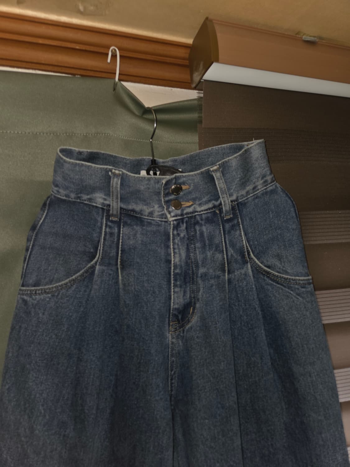 5천원 급처! 하이웨스트 데님 청바지 허얇골넓 개미허리 상품이미지1