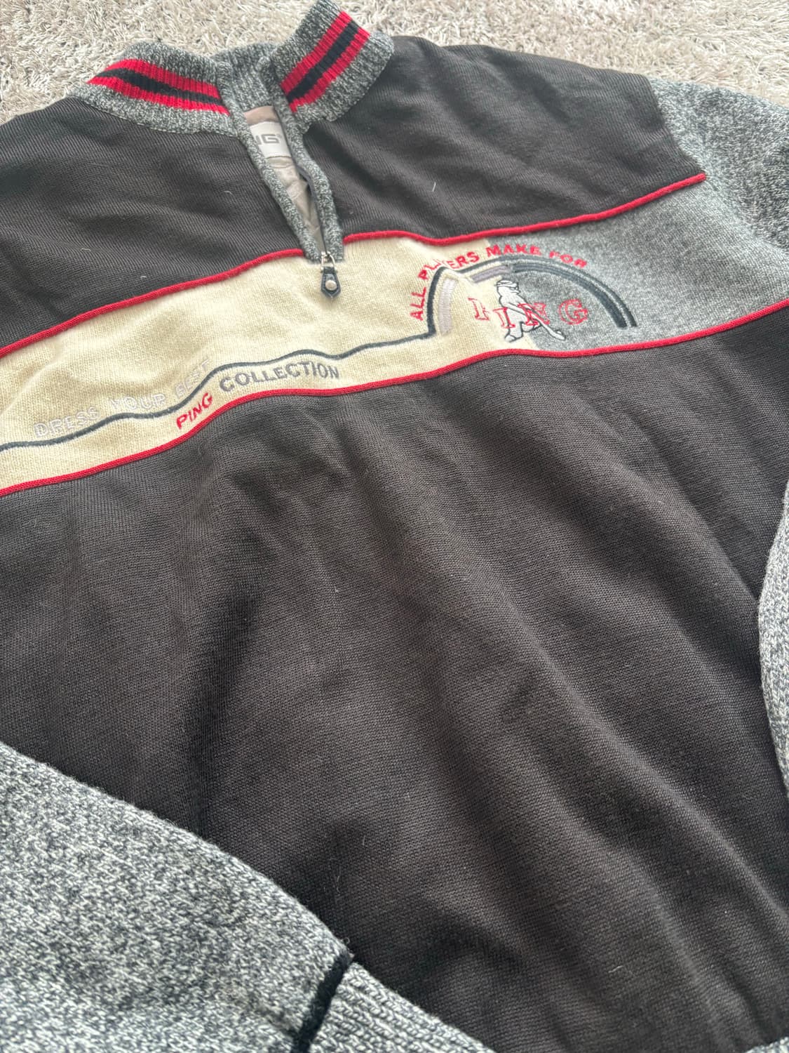 골프웨어 PING 니트 반집업 사이즈 100 상품이미지2