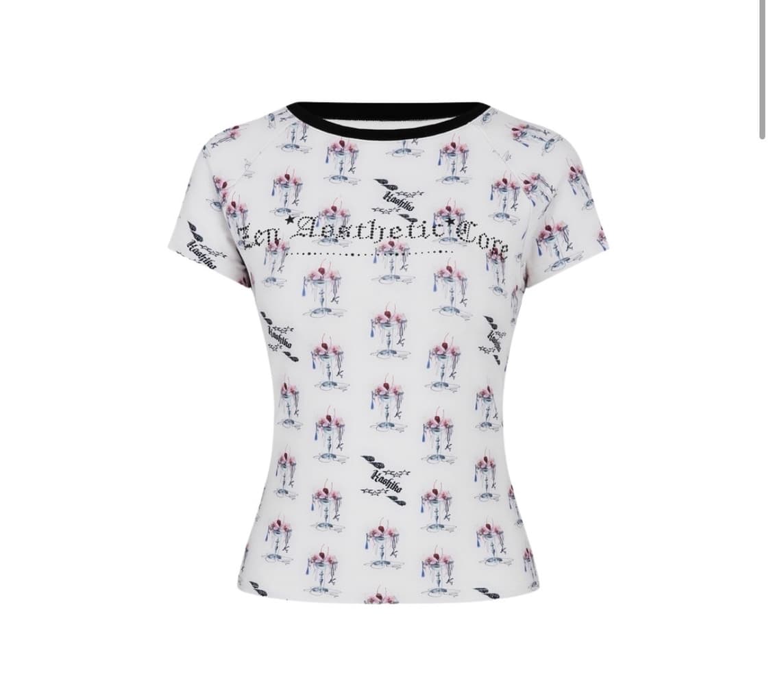 카시코쥬얼칵테일셋업핫픽스 Raglan tee Jewel cocktail 상품이미지1