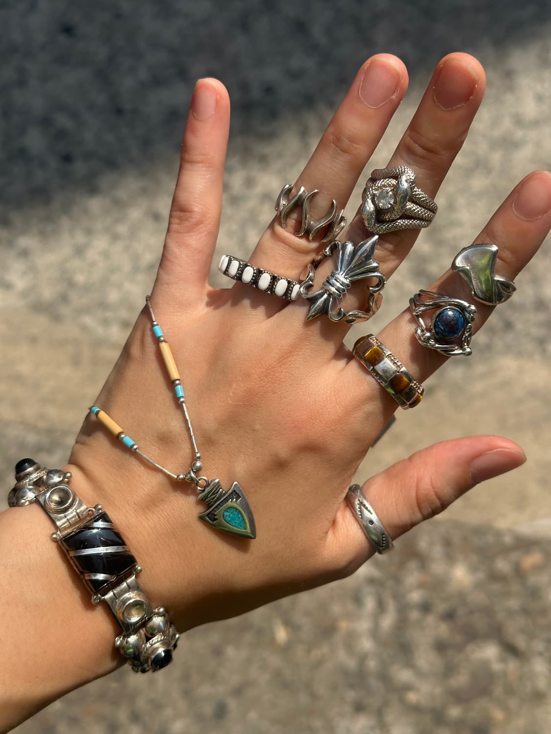 earth turquoise 925silver ring🌍 상품이미지9