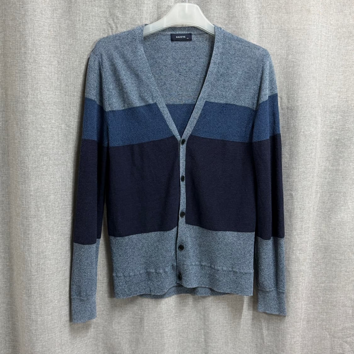 [100] 헤지스 Hazzys 남성 린넨 + 아사면 가디건 상품이미지1