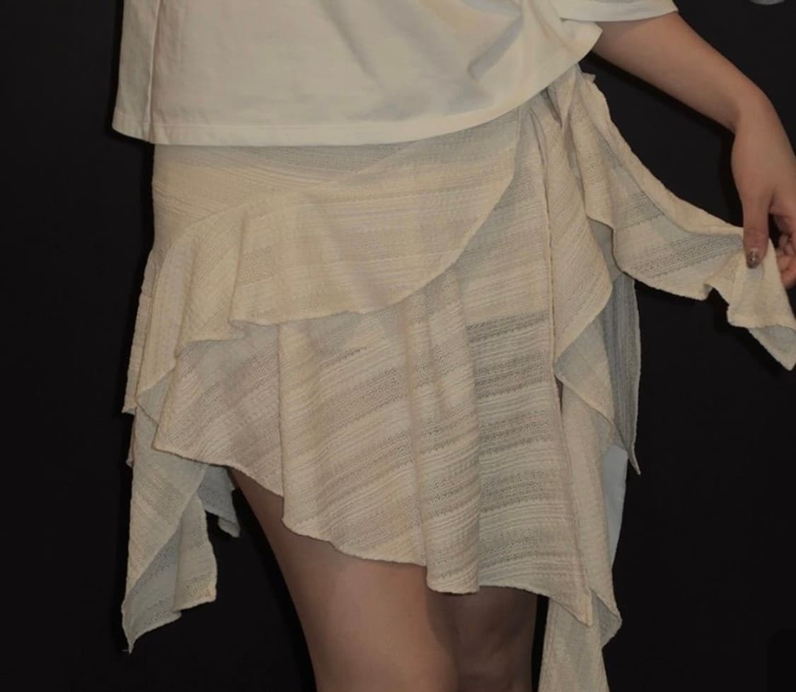 DODExDAY 002 Ruffle Layered Skirt 상품이미지2