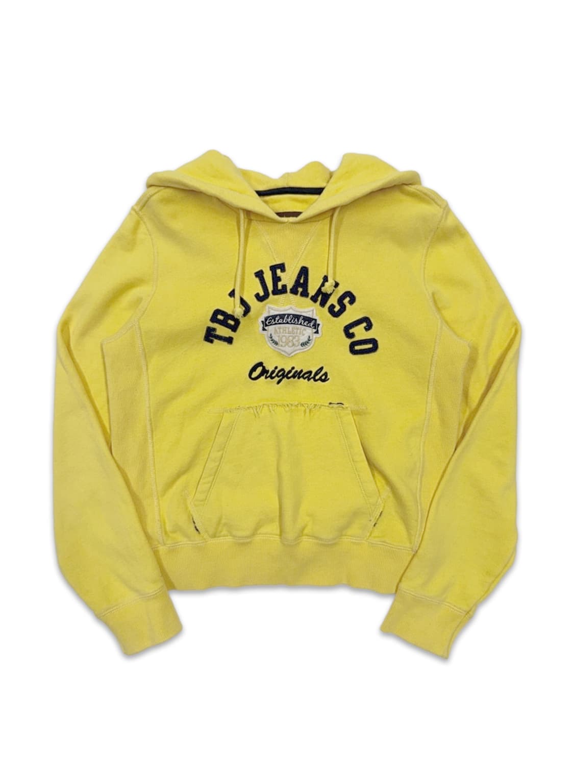 빈티지 TBJ JEANS 옐로우 로고 후드티 상품이미지1