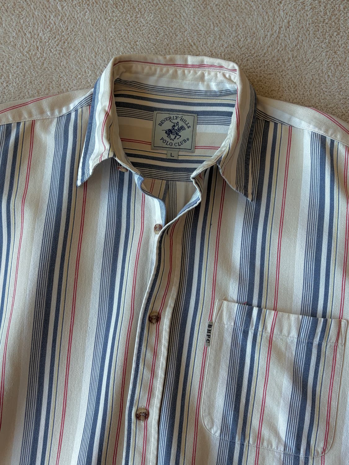 BEVERLY HILLS POLO CLUB 스트라이프 셔츠 상품이미지1