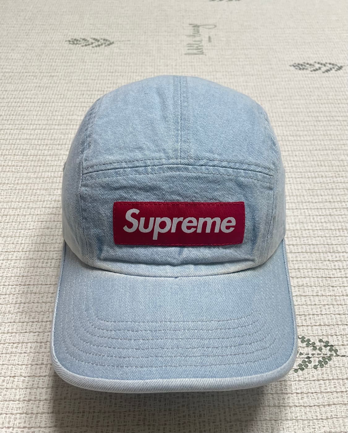 21ss 슈프림 워시드 치노 트윌 캠프캡 데님 상품이미지1