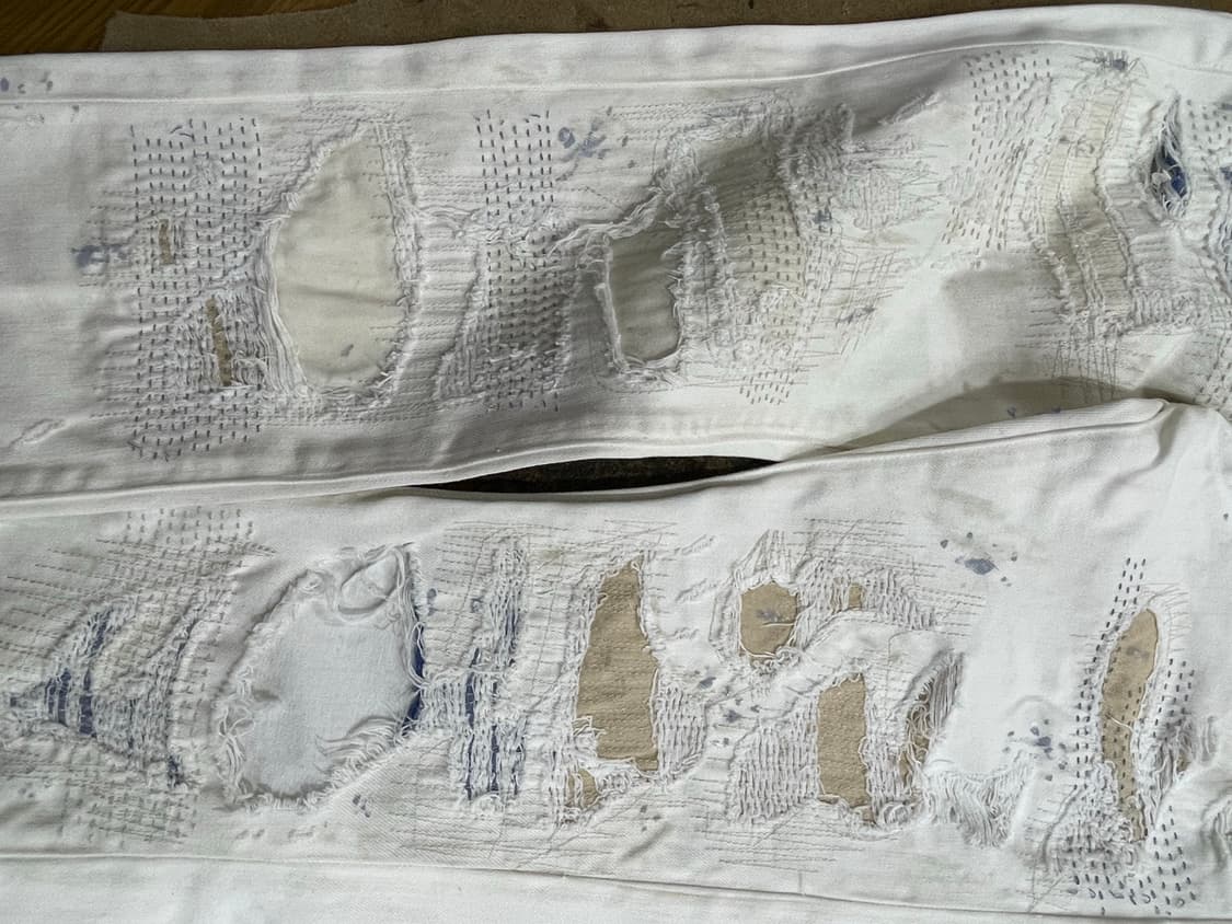 폴로랄프로렌(DS)/아이보리 디스트레스드 데님팬츠(31“) 상품이미지4