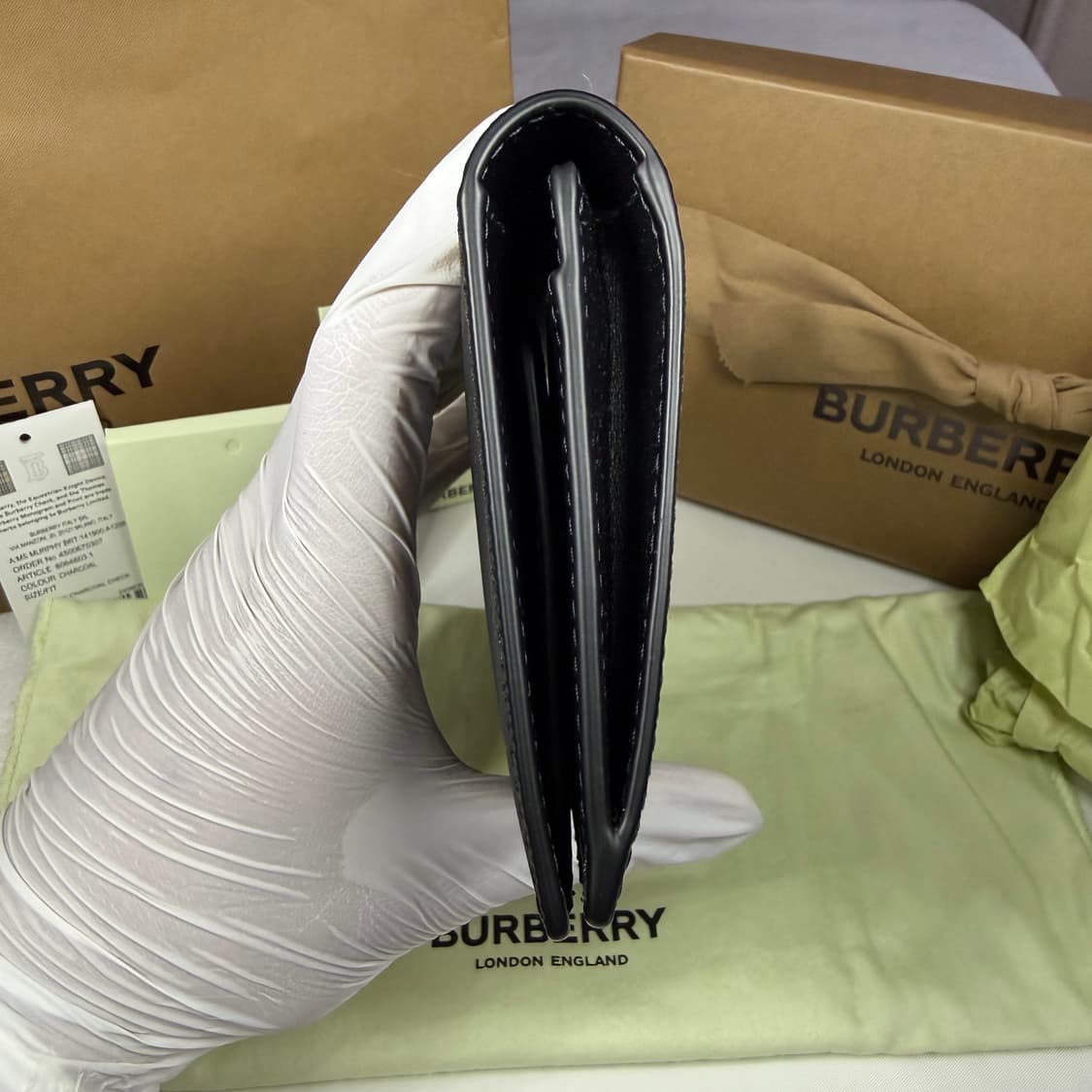 버버리 머피 체크 롱 월렛 차콜 장지갑 상품이미지6