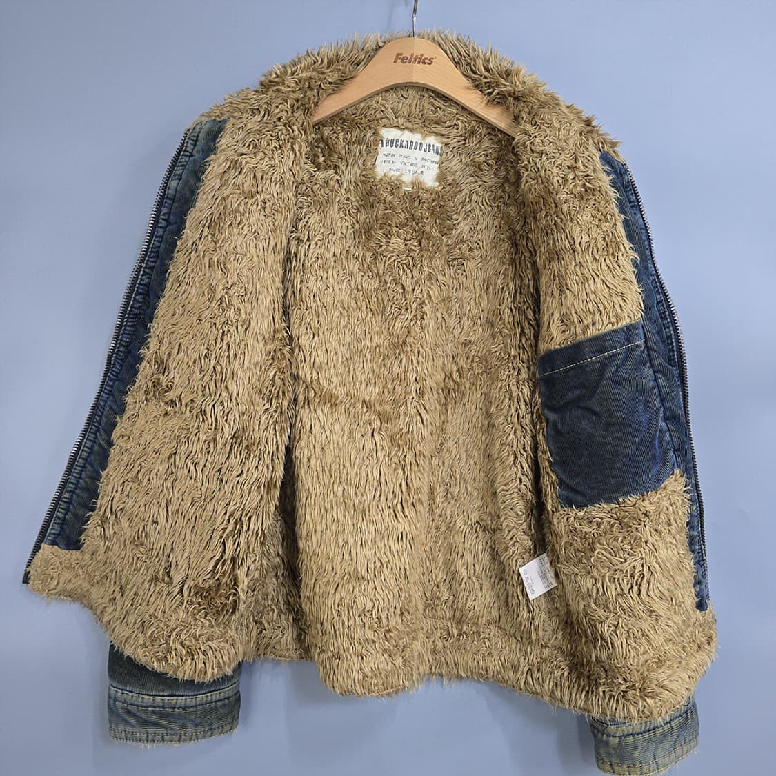 버커루(BUCKAROO) 퍼카라 데님 자켓 L 상품이미지7