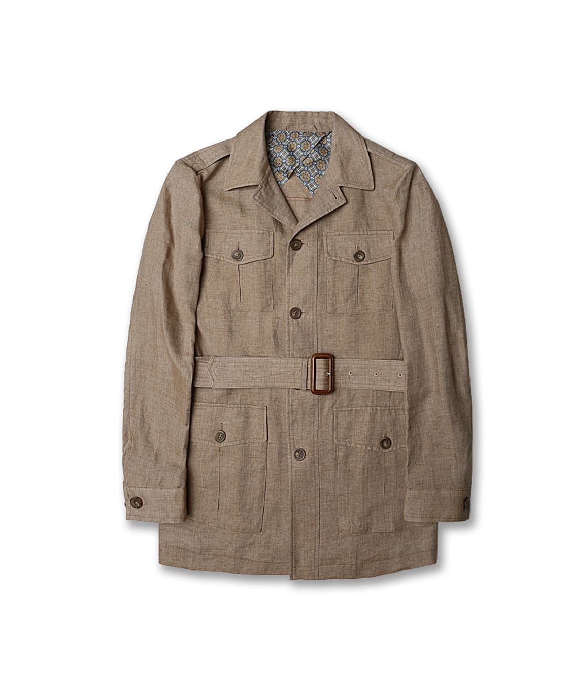 맨온더분 [Man On The Boon] 린넨 클래식 벨트 사파리 자켓 상품이미지1