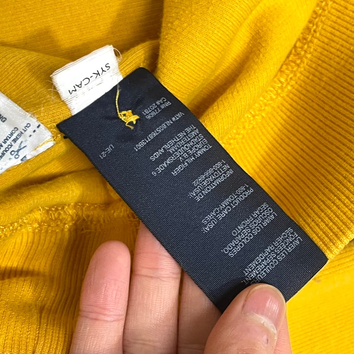 타미힐피거 머스타드 헨리 폴라넥 니트 맨투맨 남성S 상품이미지6