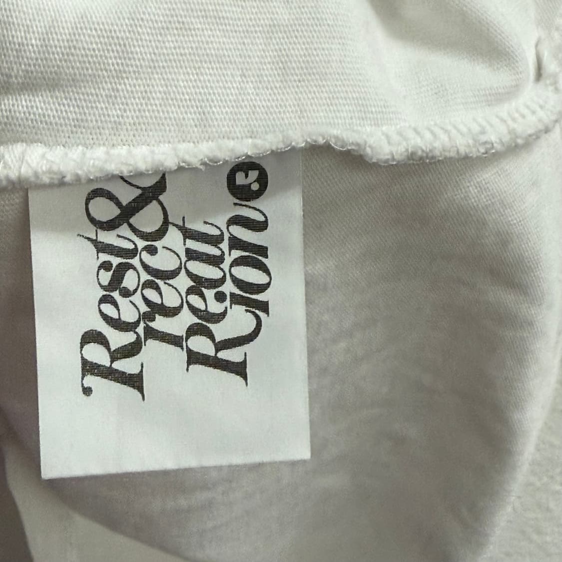 레스트레크레이션 크롭 화이트 티셔츠 os 상품이미지3