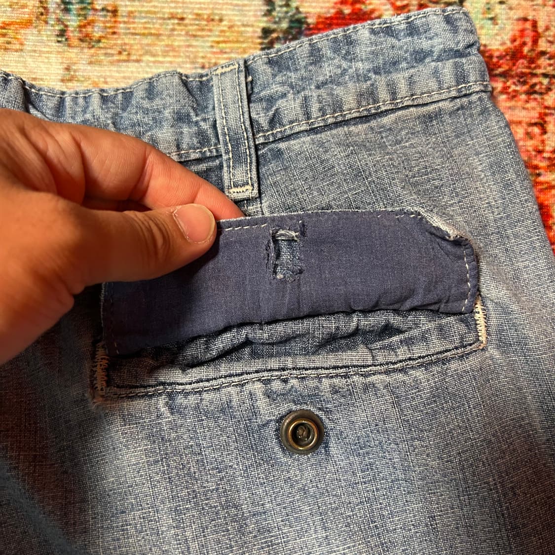 [33] 폴로 진 컴퍼니 데님 카고 버뮤다 팬츠 상품이미지9