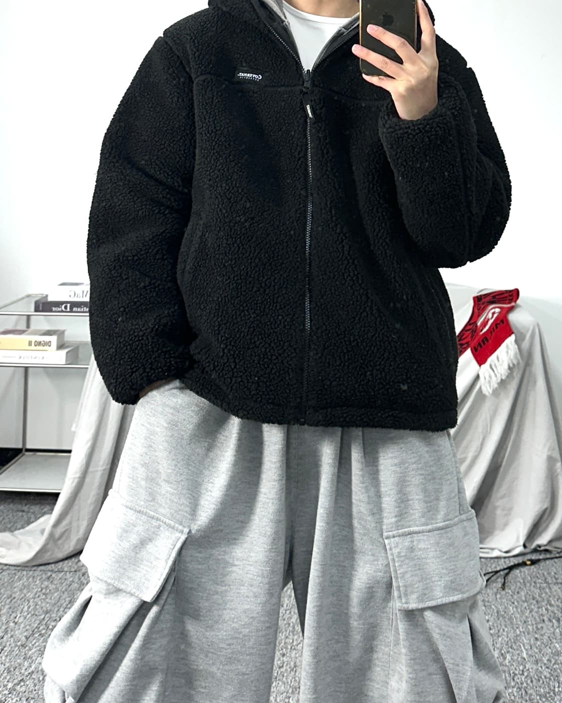 커버낫 리버시블 플리스 자켓 상품이미지6