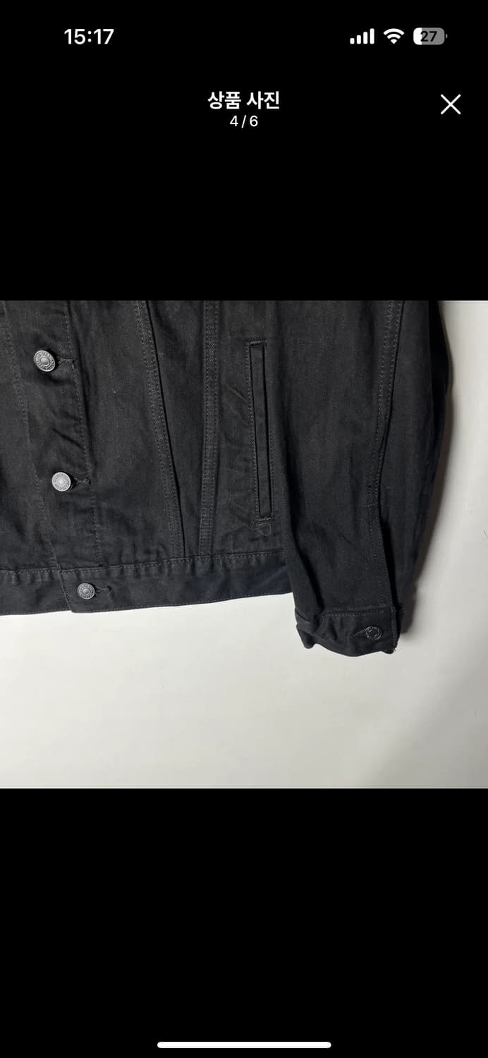 리바이스 블랙 트러커자켓 상품이미지4