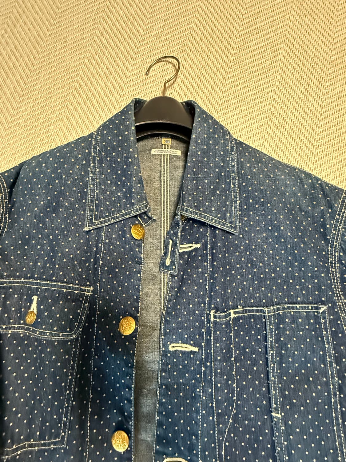 슈가케인 도트 데님워크자켓 상품이미지2