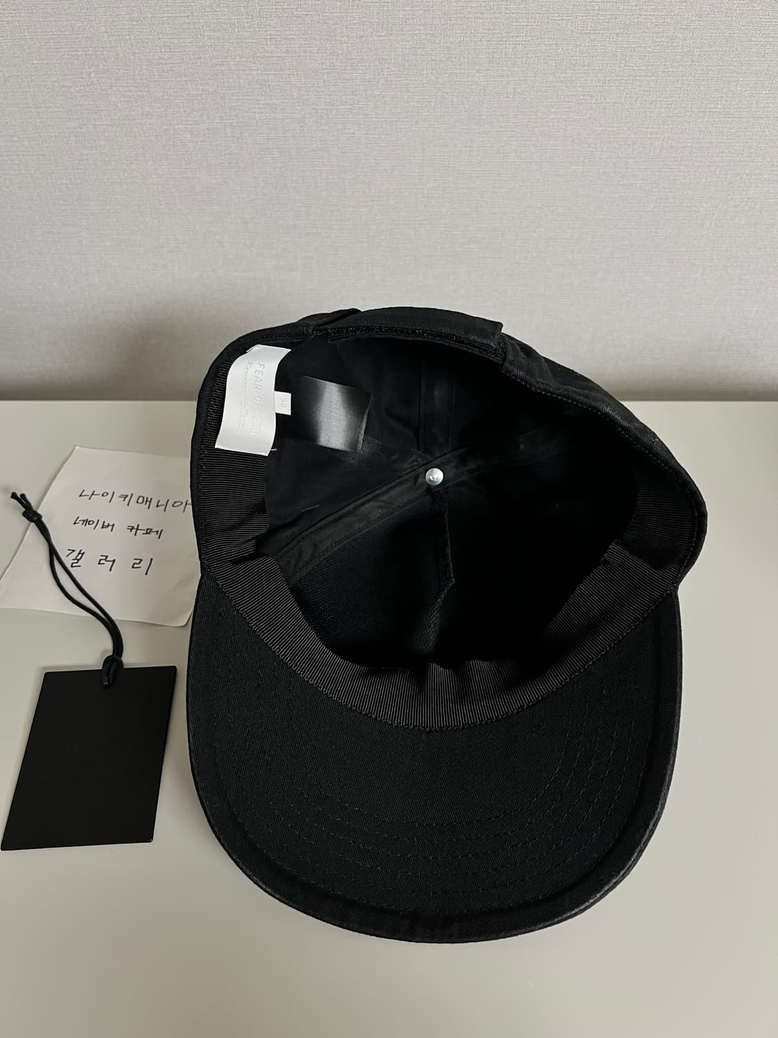 [OS] 피어 오브 갓 × 에르메네질도 제냐 코튼 베이스볼 캡 블랙 상품이미지9