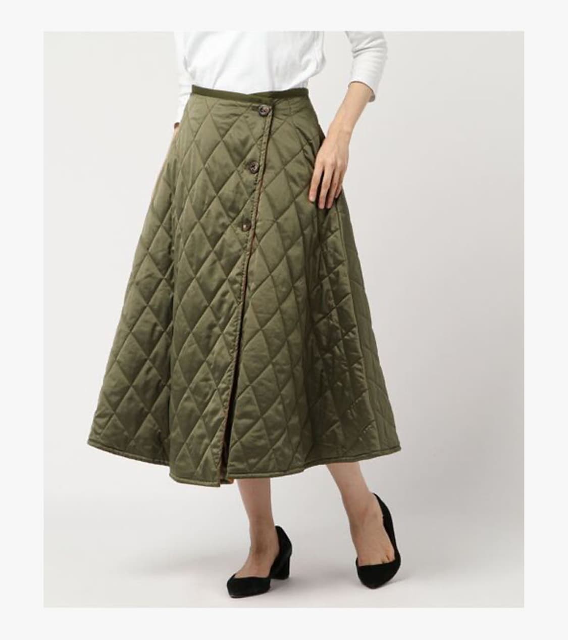 RAY BEAMS - REVERSIBLE QUILTING SKIRT 상품이미지3