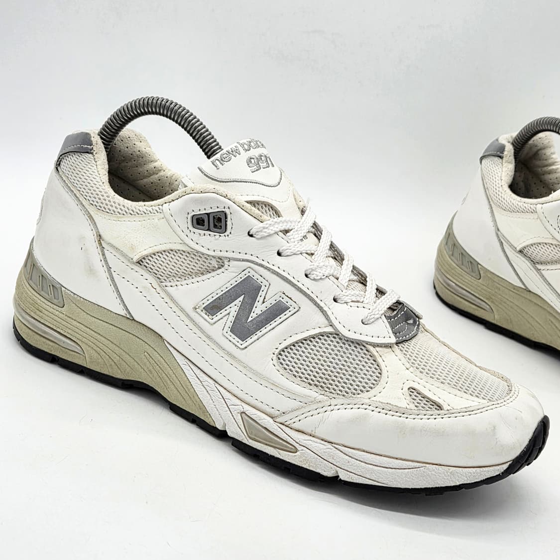  뉴발란스 991 메이드 인 UK 화이트 실버 (8 D)  상품이미지5