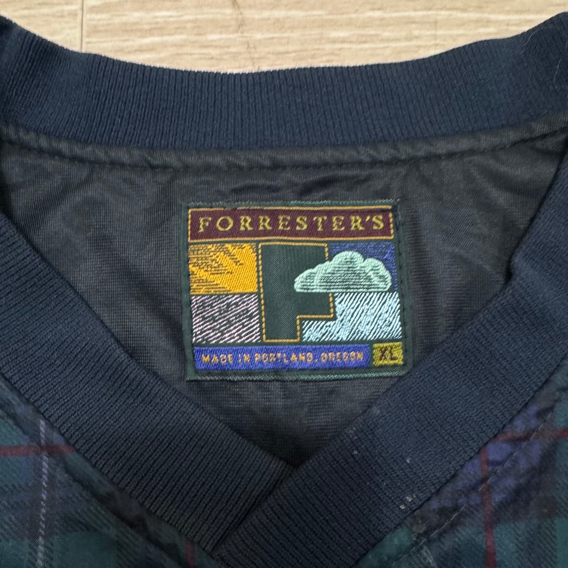 포레스터 체크 기능성 브이넥 맨투맨 상품이미지4