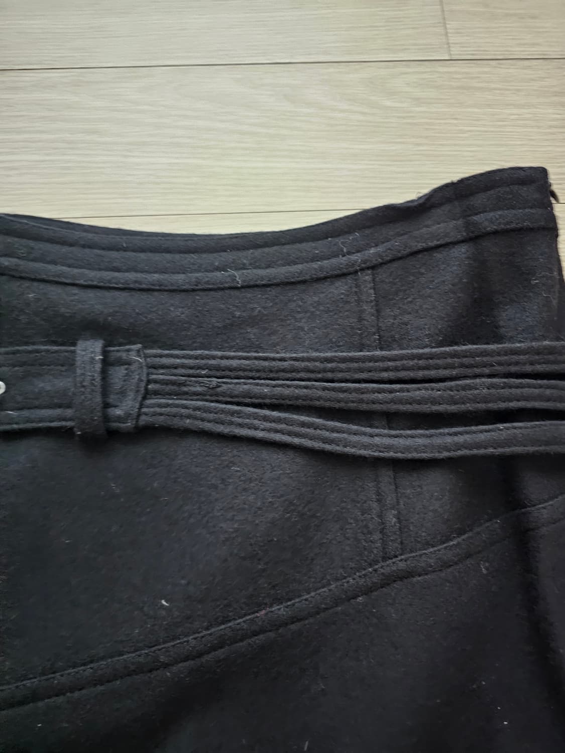 빈티지 벨트 울 스커트  상품이미지2