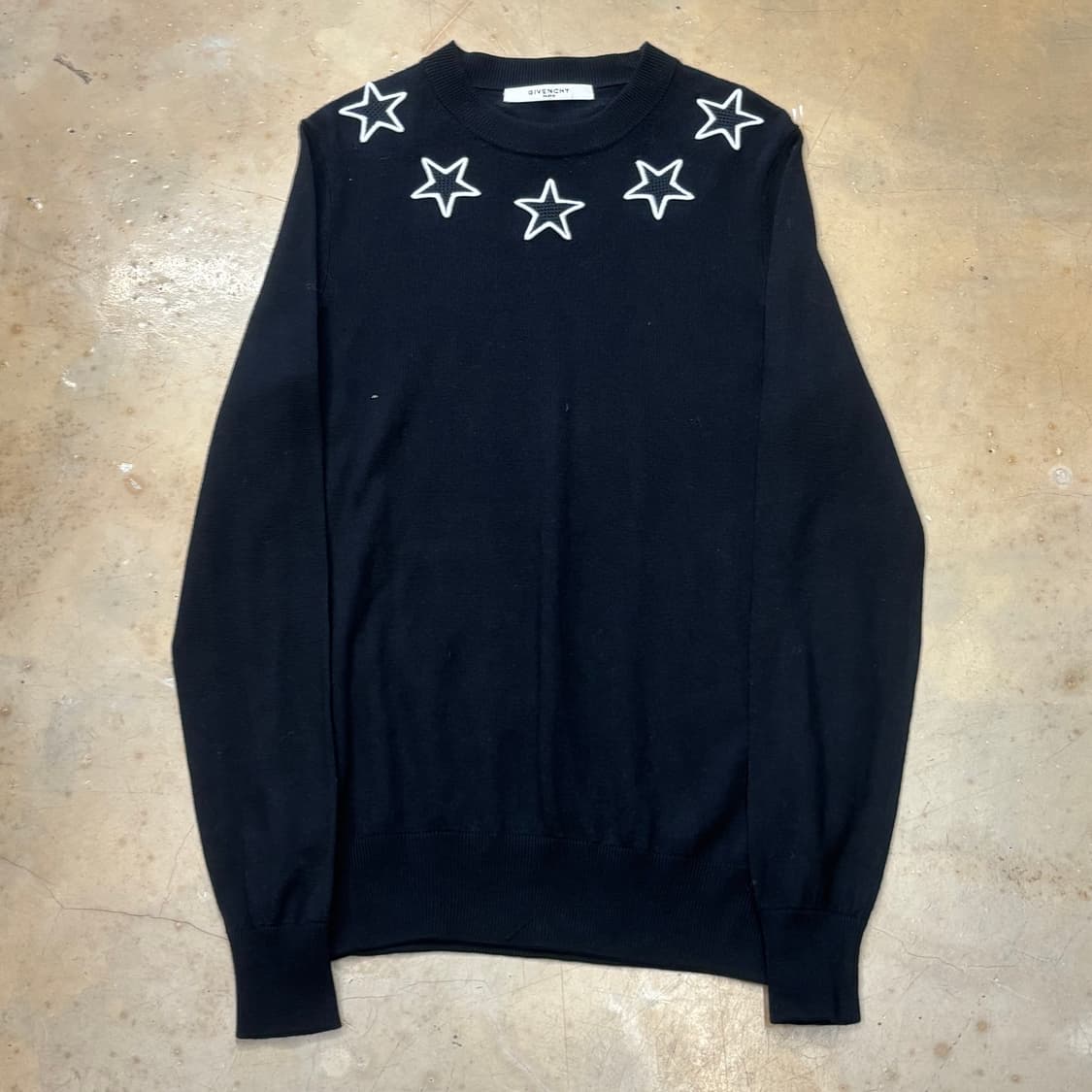 지방시 블랙 스타 자수 블랙 울 니트 상품이미지2