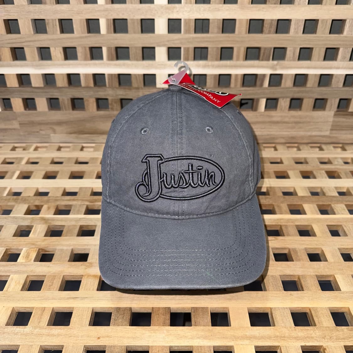 Justin 그레이 코튼 캡  상품이미지1