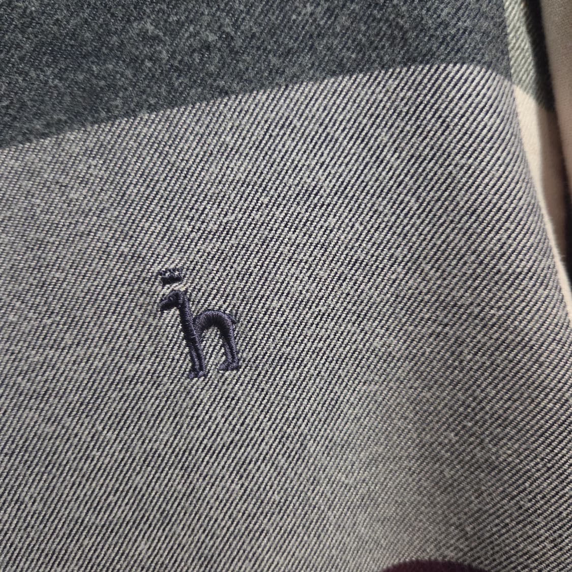 헤지스 와인 빅체크 패턴 약기모 셔츠 상품이미지4