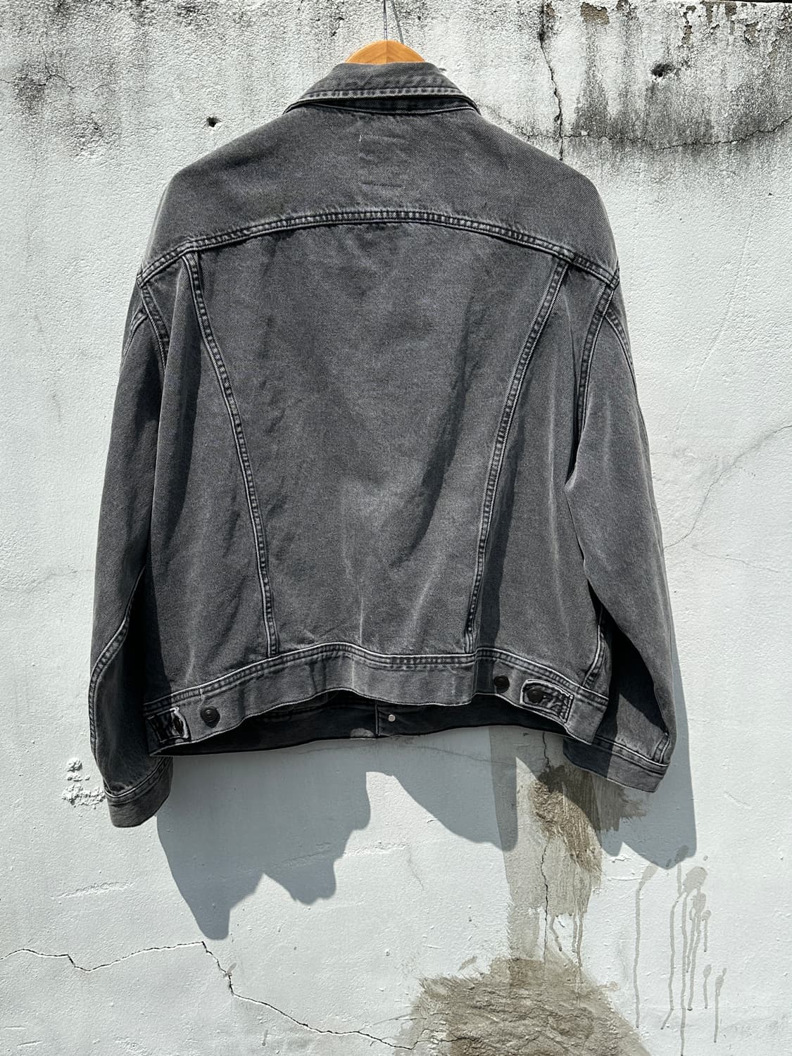 [XL] 자라 그레이 워싱 데님 트러커 자켓 상품이미지8