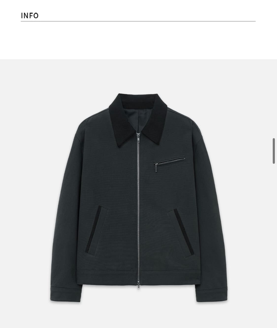 (XL) 드로우핏 콘트라스트 워크 트러커 자켓 [D.GREY] 판매 상품이미지6