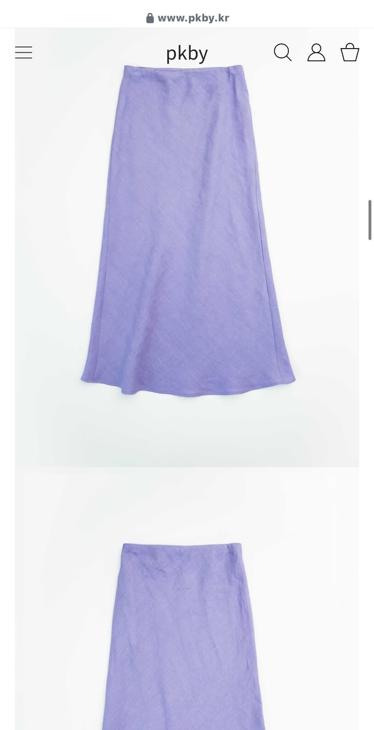 pkby 린넨 스커트 사이즈1 상품이미지3