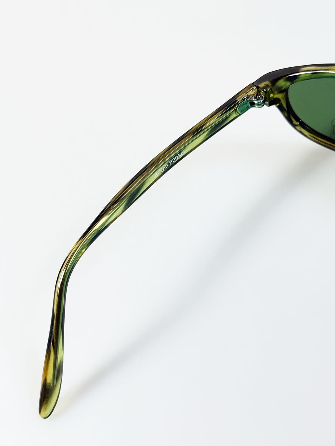 90s BEDIS 그린 마블 스퀘어 빈티지 선글라스 상품이미지7