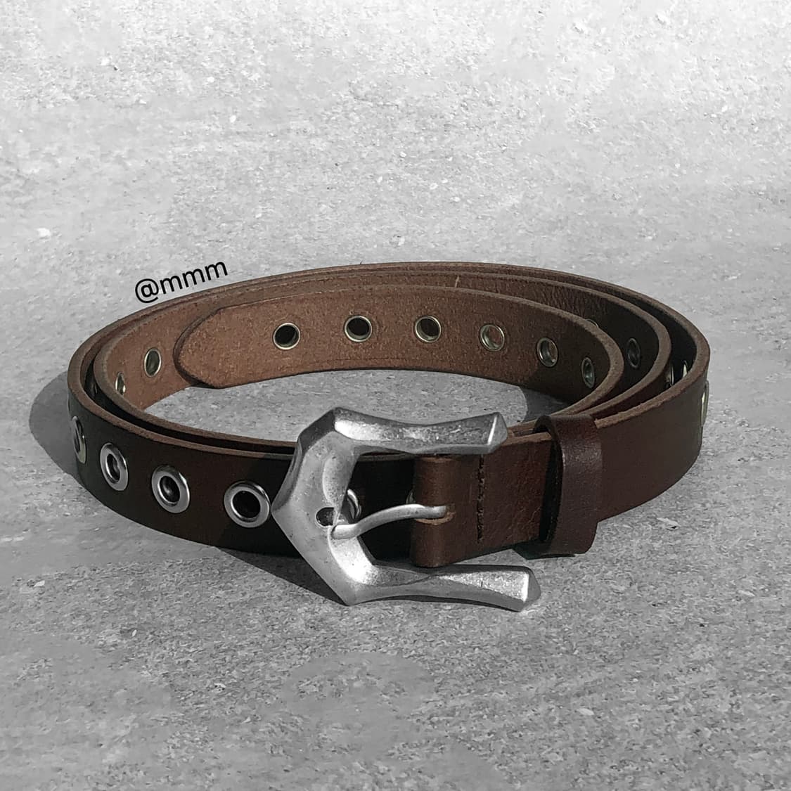 [Unisex] 아일렛 웨스턴 가죽 벨트 브라운 상품이미지6