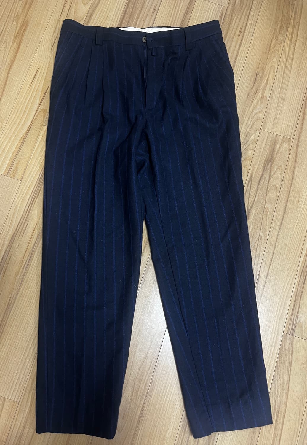 [34] Versus Versace 이태리 울 스트라이프 슬랙스 팬츠 상품이미지1