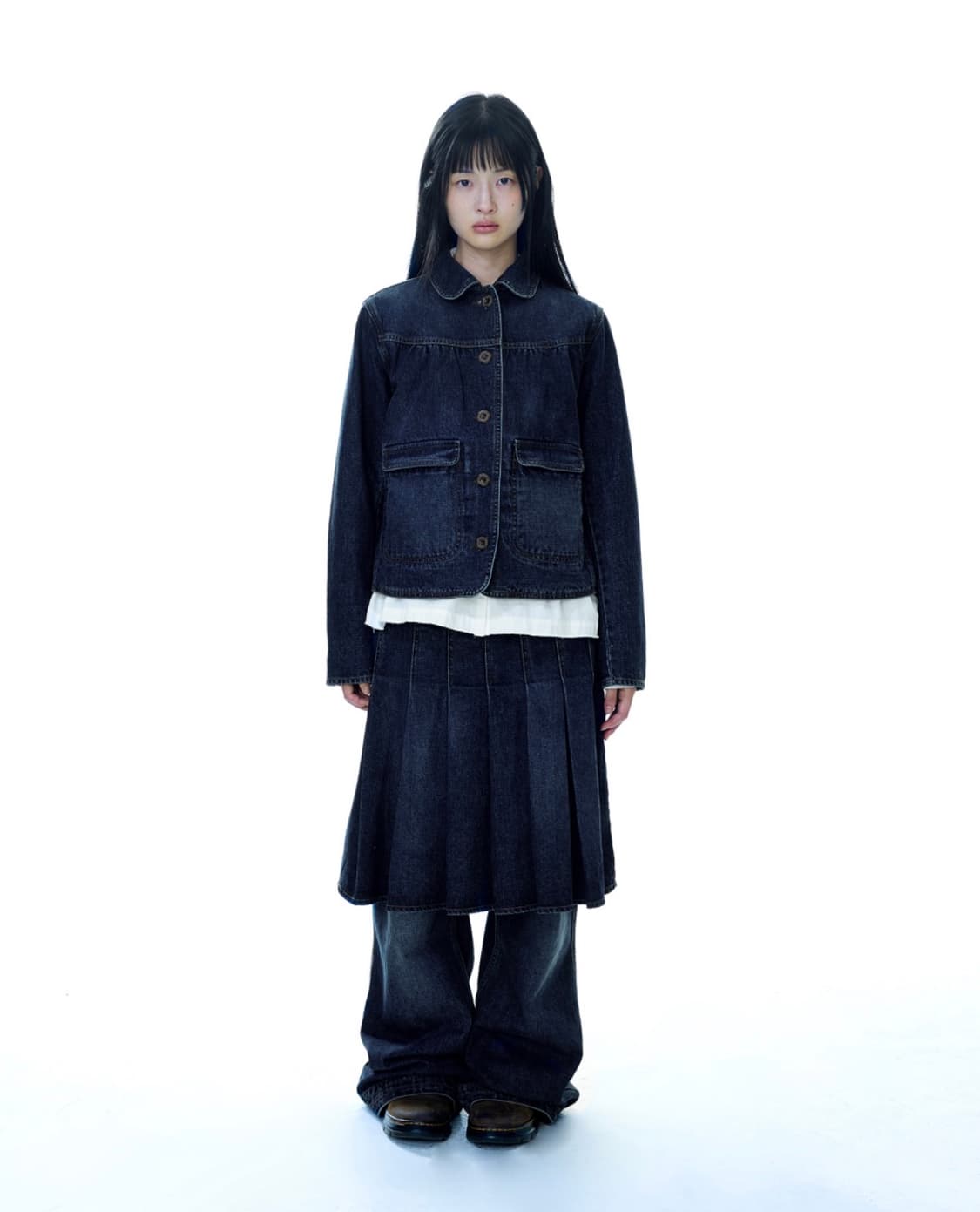 ((구해요)) 코이세이오 딥 데님 셋업 세트 상품이미지1