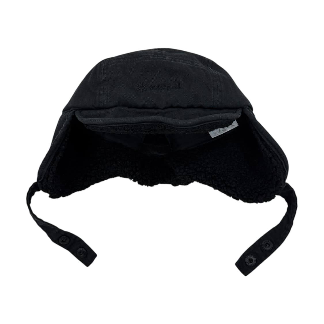 스노우피크 귀도리 부클 고소모 트루퍼햇 모자 블랙 상품이미지2