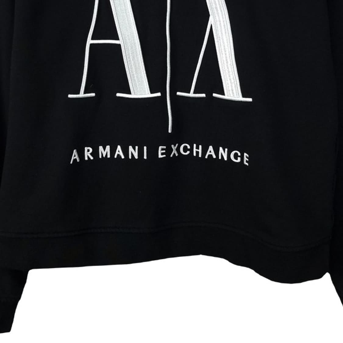 [아르마니] 빅로고 프린팅 오버핏 맨투맨 블랙 P01569 상품이미지5